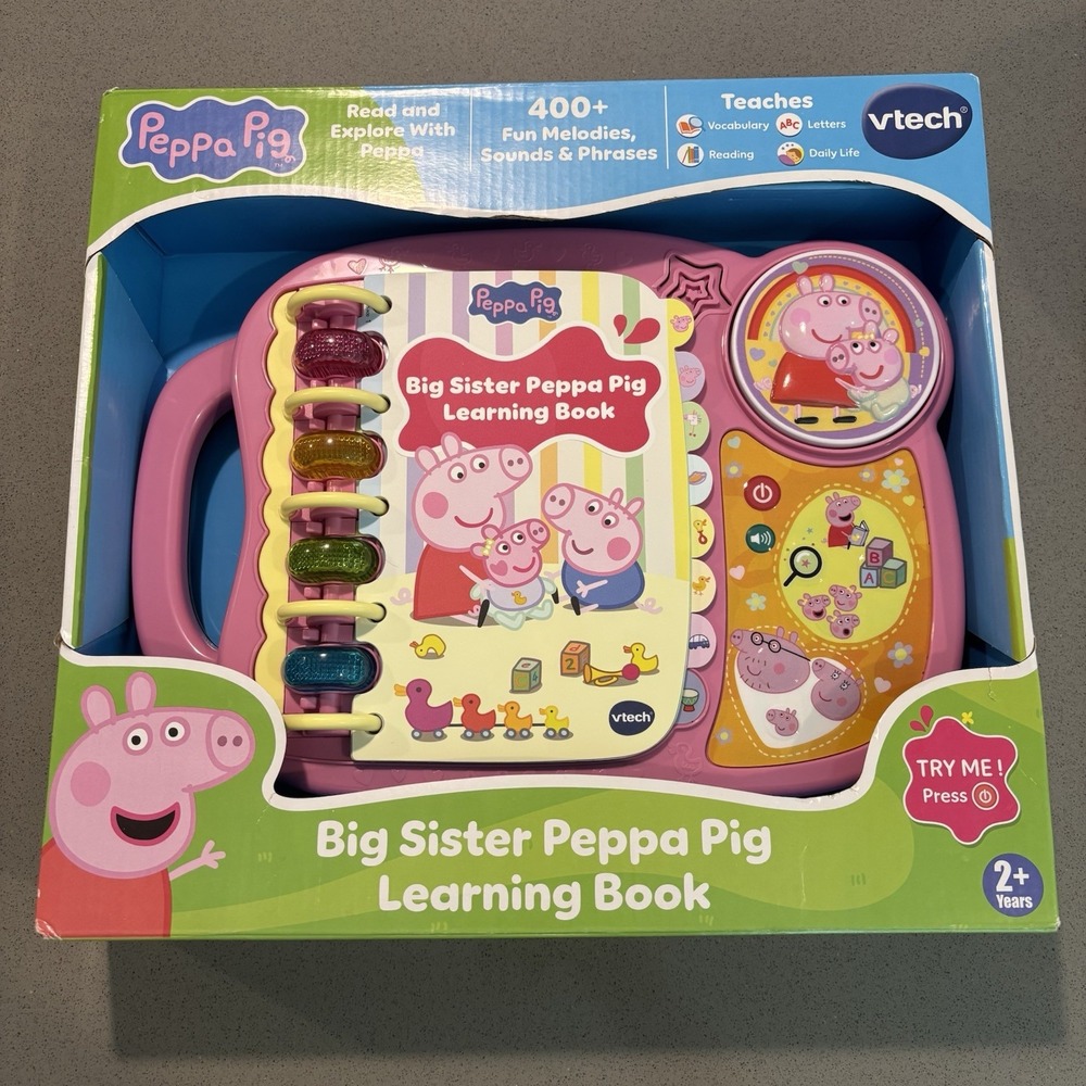 Vtech Learn & Discover Book Kids Teaching Toy Read Discover With Peppa Pig